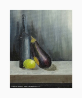 132 Still Life With Aubergine by Marnie Watson