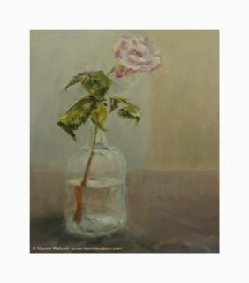 133 Rose In Bottle by Marnie Watson